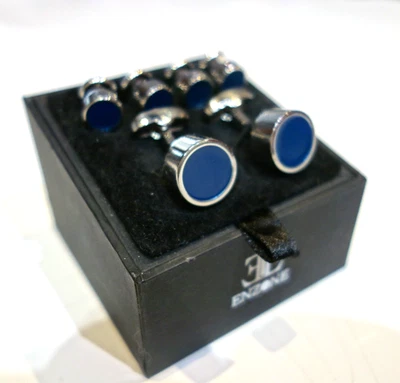 Enzone смокинг гвоздики комплект официальный рубашка запонки синий эмаль - Изображение 1 из 2