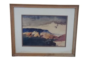 Vintage Roy Martell Mason "Jetzt!" Ente Stockente Jagd Druck Sporting Kiefer Rahmen - Bild 1 von 12