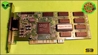 ⭐️S3 ViRGE/DX DAYTONA 64V 3DX 4MB EDORAM P612 SCHEDA VIDEO PCI - Immagine 1 di 3