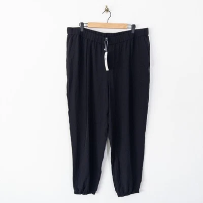 Eileen Fisher Silk Georgette Crepe Jogger Pant Size 1X UK 20 NEW RRP £260 - Image 1 of 4