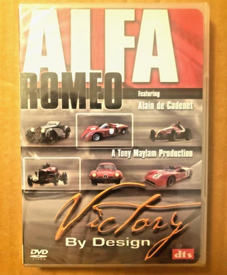 ALFA ROMEO - VICTORY BY DESIGN DVD *NEW & SEALED* ALAIN DE CADENET  TONY MAYLAM - Image 1 of 3