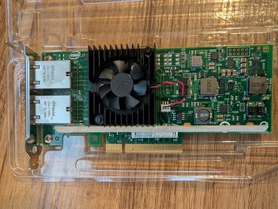 Adaptador de servidor Dell 03DFV8 Intel X540-T2 doble puerto 10 GB Foto 1 de 3