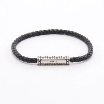 Christian Dior Cannage Braided Leather Bracelet 19cm B2782HOMLE004L leather SS Foto 1 de 4