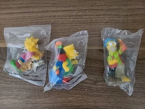 1990 Burger King Simpsons Figuren - Lisa, Homer, Bart -- Neu in Verpackung NOS - Bild 1 von 5