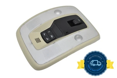 2008-2013 Volvo XC70 V70 Overhead Console Beige Dome Light Map Lamp OEM 39861047 - Image 1 of 4