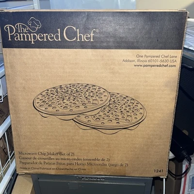 Microondas de silicona negra para papas fritas Pampered Chef #1241 nueva en caja abierta Foto 1 de 3