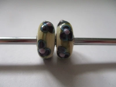Trollbeads retired 2 x Blütenwolke aus dem Folklore Set LAA 925 S - Bild 1 von 3