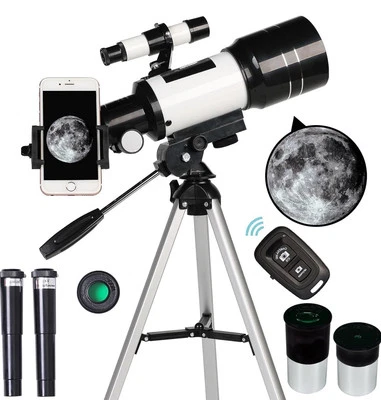Telescope for Adults & Kids, 70Mm Aperture Refractor (15X-150X) Portable Travel  - Image 1 of 4