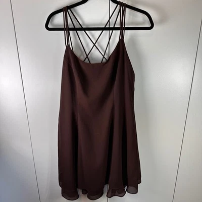 Mini Vestido Lencería De Colección Hampton Nites Para Mujer Marrón Chocolate Talla 12 Foto 1 de 4