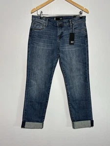 Kut From The Kloth Catherine Jeans Womens 6 Blue High Rise Boyfriend New - Picture 1 of 16