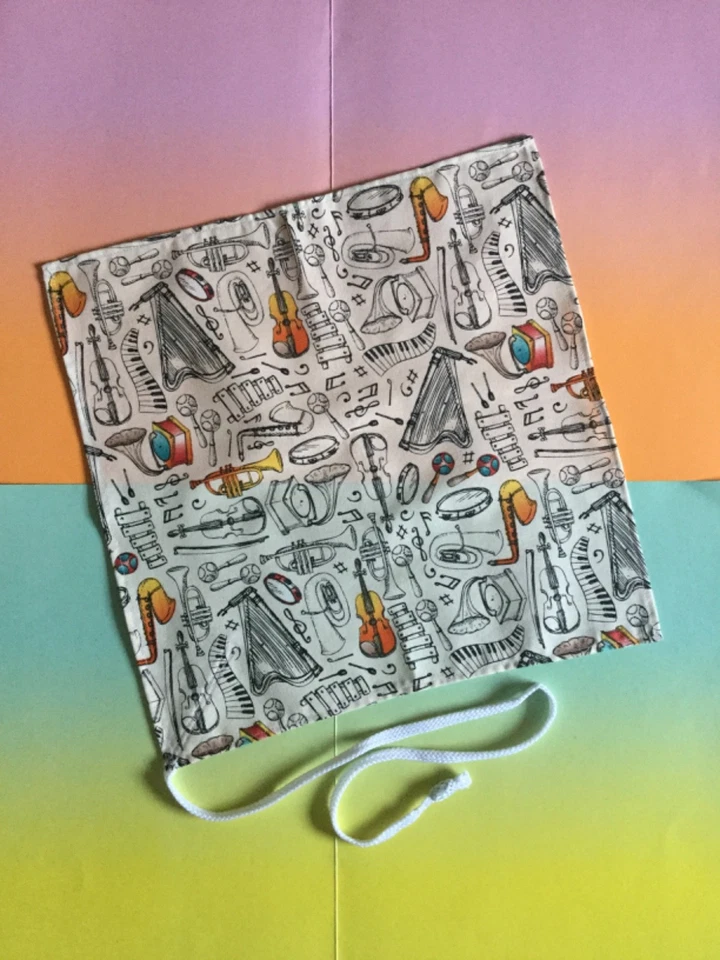 Paño de limpieza de algodón hisopo para clarinete flauta impresión "instrumentos musicales" Foto 1 de 1