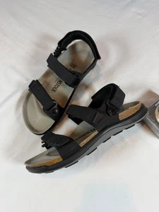 Birkenstock Women 7 / 38 Kalahari Birko-Flor Futura Sandals Strap Germany Black - Picture 1 of 15