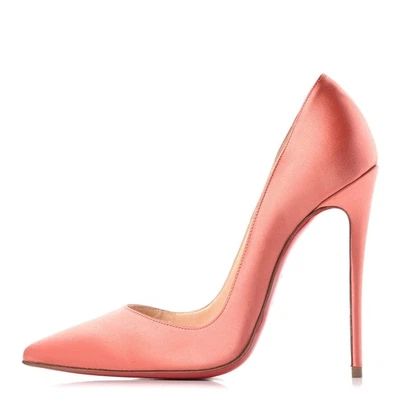 Christian Louboutin Nuevo en Caja So Kate 120 Rosa Satinado Tacones de Aguja Bombas Talla 40 NUEVO Foto 1 de 4