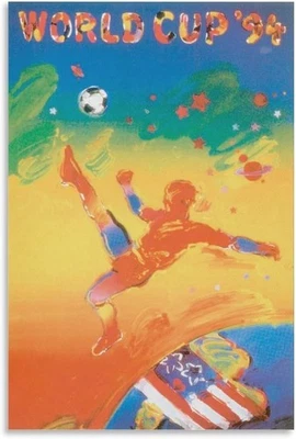 Póster de fútbol americano vintage de la Copa Mundial 1994 impresión de arte de pared sin marco 24x36 Foto 1 de 3