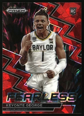 2023 Panini Prizm Draft Picks - Fearless Keyonte George #14 Red Ice Prizm (RC) - Image 1 of 2