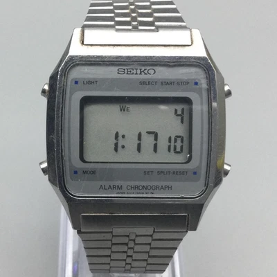 复古精工 A914-5009 数字闹钟计时腕表男士 33 毫米全新电池 — 第 1/4 张图片