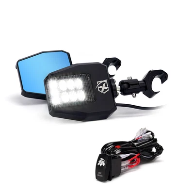 Espejos retrovisores laterales UTV con barra profesional para Polaris Ranger XP 900/1000 2014+ Foto 1 de 4