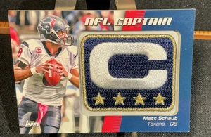 2012 Topps - NFK Captain's Patch Matt Schaub #NCP-MSC Houston Texans QB - Bild 1 von 2