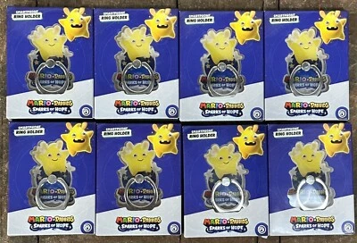 Nintendo Mario + Rabbids Sparks of Hope Smart Phone Ring Holder Promo Lot Of 8 - Image 1 of 2