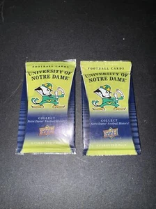 2 Packs Of 2013 upper deck notre dame football cards card pack sealed 8 Cards Ea - Picture 1 of 4