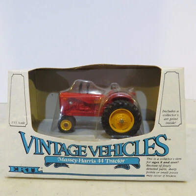 Ertl Massey Harris 44 Tractor Vintage Vehicle USA 1987  1/43 MH-2528-1HEO-B3 - Image 1 of 4