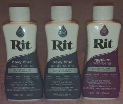 Líquido tinte 3 Rit 8 oz - berenjena y azul marino Foto 1 de 2