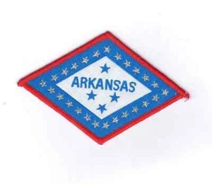 Parche vintage de bandera del estado de Arkansas - Imagen 1 de 1