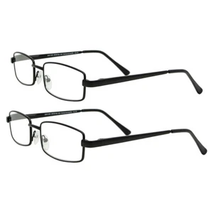 Metall starke Lesebrille Brille Damen Herren 2 Paar Neu 1,5 2.0 2,5 3.0 - Bild 1 von 6