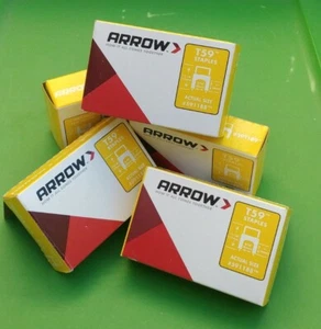 (5 PACKUNGEN) Arrow 5911881/4 Zoll (6 mm) x 5/16 Zoll (8 mm) isolierte Heftklammern - WEISS - Bild 1 von 3