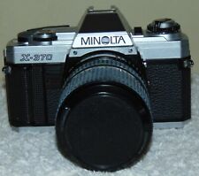 Minolta X-370 35mm Slr Film Camera with Telephoto Lens