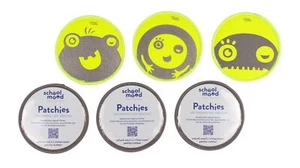 School-Mood accesorios para mochilas 6er Patchy-Set Yellow Monsters - Imagen 1 de 3
