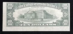 $10.00 1977 Federal Reserve Error Note with a MAJOR MISALINMENT ERROR - Picture 1 of 2