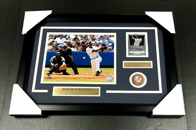 CD autografiado firmado por Bernie Williams 8x10 FOTO ENMARCADO NEW YORK YANKEES Foto 1 de 3