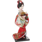 Poupée kimono moutarde décor vintage pour maison adolescente fille cadeau