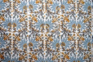 3 Yard New Hand-Block Print Sanganeri Print Running Pure Cotton Fabric P_100 - Picture 1 of 3