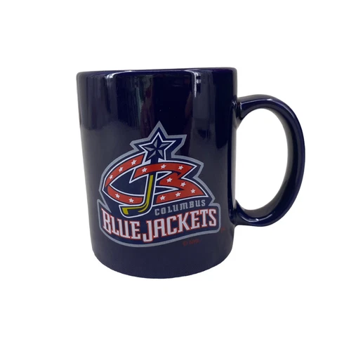 Columbus Blue Jackets Coffee Mug Tea Cup Navy Blue 12 oz Team Logo NHL Cover