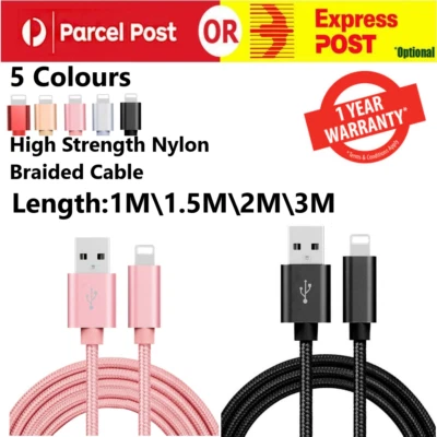USB Fast Charging Charger Cable Cord Data For iPhone 14 13 12 11 Pro Max XR 8 7 - image 1 of 4