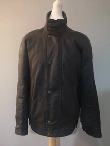 BELSTAFF Jacket Rare / Vintage Motorbike Jacket Black Padded Leather - Medium - Picture 1 of 9