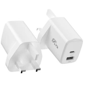 20W Fast Charger Plug, PD USB-C & USB A QC, Dual Port for Laptops / MacBook iPad - Picture 1 of 12