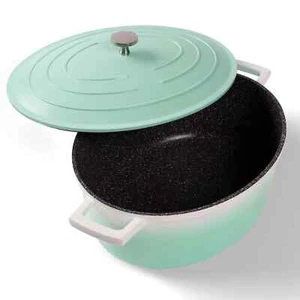 STONELINE® XL Gourmet Bräter 32x25 cm Mint Oval Bräter Induktion IIWahl 22360 - Bild 1 von 10