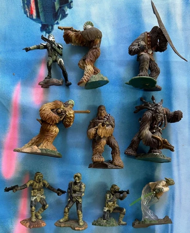 Star Wars Unleashed Battle Packs 10pc WOOKIEE CLONE LOT Warriors Chewbacca Yoda Cover