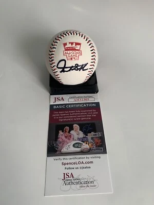 Balón de béisbol oficial firmado autografiado por Giancarlo Stanton 2014 All Star certificado de autenticidad Foto 1 de 2