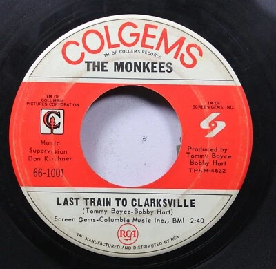 Rock 45 The Monkees - Last Train To Clarksville / Take A Giant Step On Colgems - Image 1 of 2