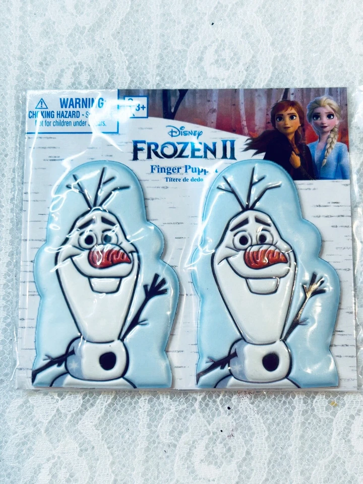 Disney Frozen II Olaf Finger Puppets Set de 2 Nuevos en Embalaje Original Foto 1 de 1