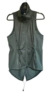 Adidas Climastorm Training Vest Women Green Full Zip Pockets Vented Cinch XS - Picture 1 of 4