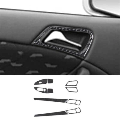 Cubierta de manija de puerta de fibra de carbono tipo C para Mercedes-Benz W203 2005-07 11 piezas Foto 1 de 4