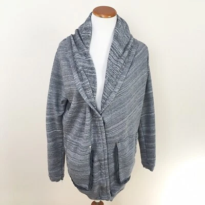 Aritzia Wilfred Free Rousseau Suéter Cremallera Manga Larga Chaqueta Gris Talla Mediana Foto 1 de 4