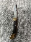 Brass & Wood Folding Pocket Knife *panther Jr* Stainless Blade