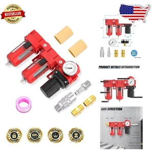 All-in-One Air Compressor Moisture Filter & Regulator with Accessories Included - Picture 1 of 9