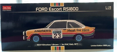 #23 Brookes / Brown RAC Rally 1977 (1 de 1999) 1:18 Sun Star Ford Escort RS1800 Foto 1 de 2